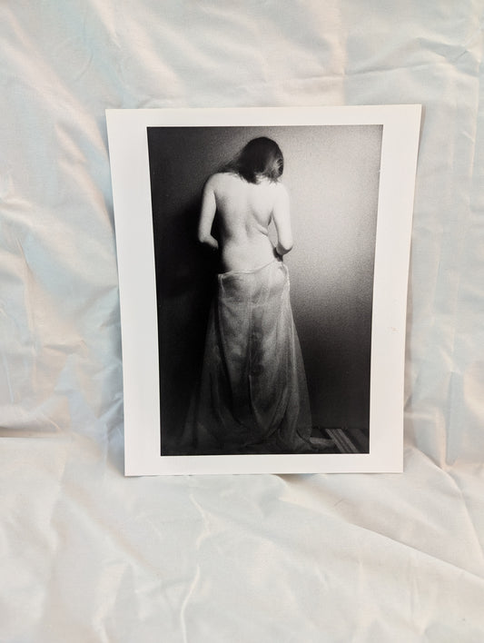 Anon Nude Draped (B&W)